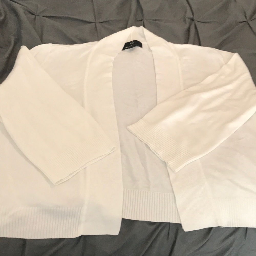 White sweater jacket - worn once